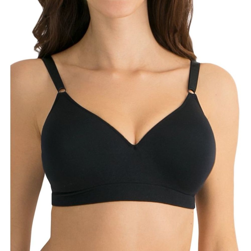 Fruit Of The Loom Seamless Wirefree Lift Bra -  Black  FT640